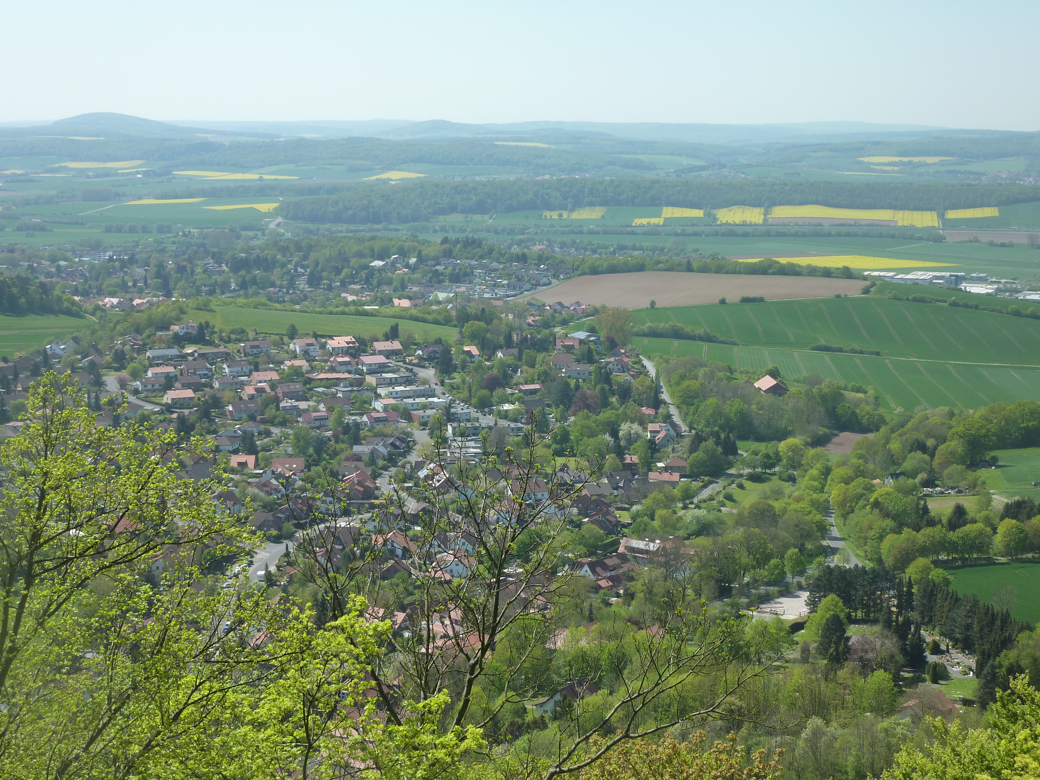 Blick von der Plesse auf Eddigehausen